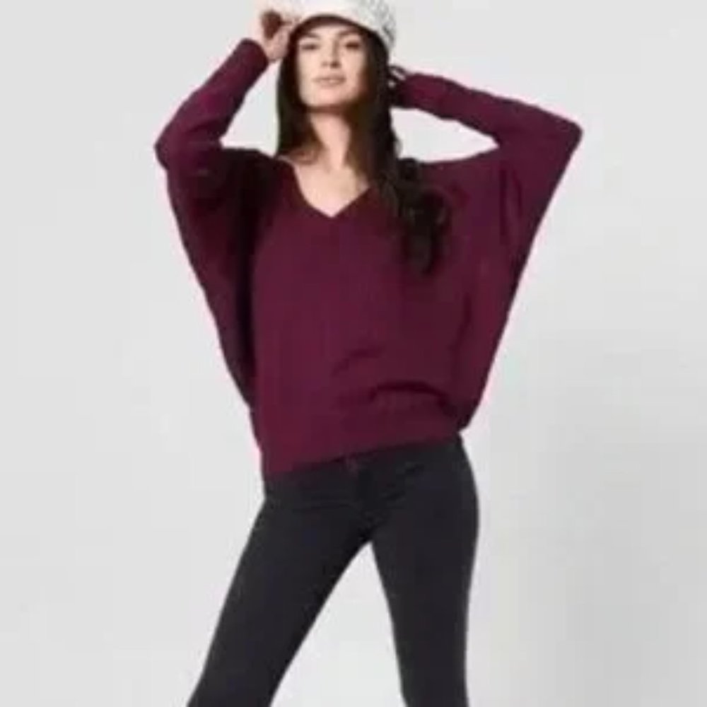 Free People Women's Santa Clara Thermal Top Mulberry NWT Size Small